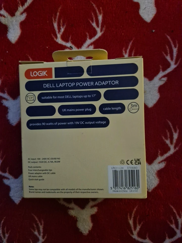 Logik LPDELL24 universal laptop power adapter Set for dell Laptops - Image 3 of 4