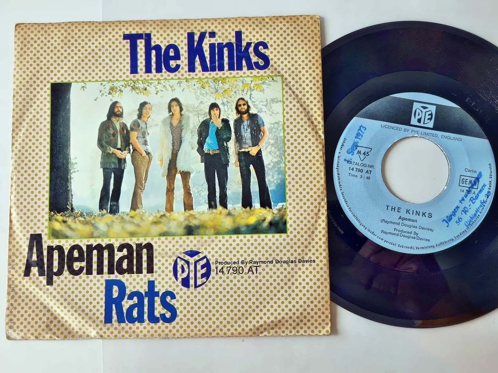 The Kinks - Apeman 7'' Vinyl Germany