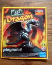 PLAYMOBIL MINI FIERCE BLACK DRAGON WITH MOVEABLE BODY PARTS - BNIP!