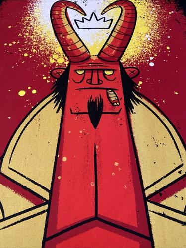 Hellboy 3/30 stampa artistica poster film Anung Un Rama Dark Horse fumetti mondo RARO - Foto 5 di 10
