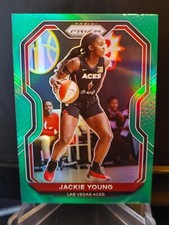 Jackie Young 2021 Panini Prizm Green Refractor #47 - Las Vegas Aces
