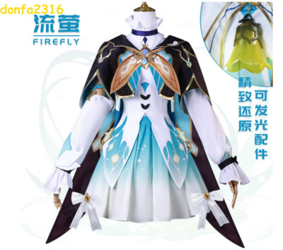 Game Honkai Star Rail Cosplay Firefly Role Costumes Wig Party Dress Outfit Suit