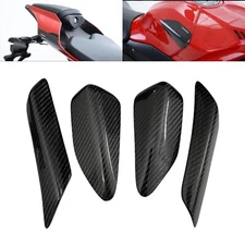 Carbon fiber fuel tank & rear slider Cover Fit For Yamaha YZF R1 R1M YZFR1 15-23