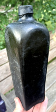NICE OLIVE GREEN BLACKGLASS CASE GIN VERY CRU...