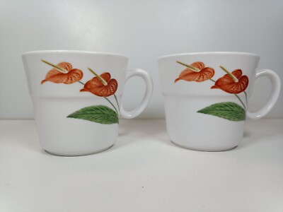 Noritake Japan Profession Porzellan Sommerblüte Tasse x 2