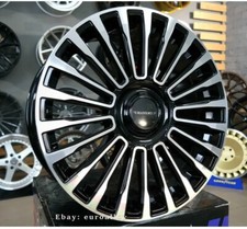 22 Inch Black Machine Wheels Fit Land Rover Range Rover Mansory Style New Rims