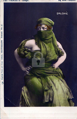 La Loie Fuller,  Theatre Actress, Salome Postcard Copy