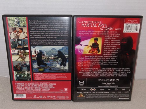 Lot of 2 American Ninja & Revenge Of The Ninja DVD Sho Kosugi Michael Dudikoff - Picture 2 of 5