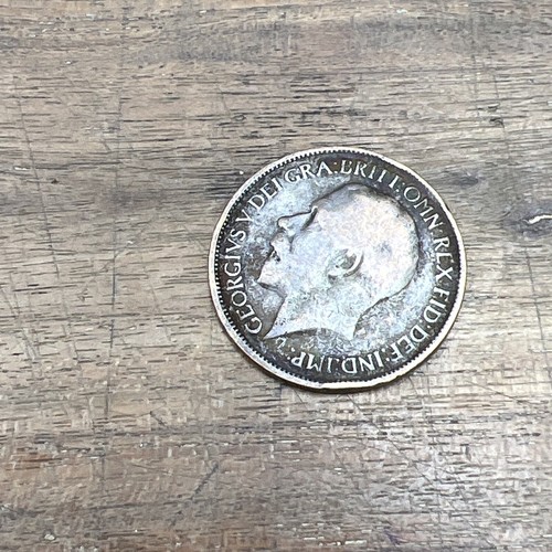 British Half Penny - 1917 - King George V - Free Shipping. Lot — V6.32 - Picture 7 of 7