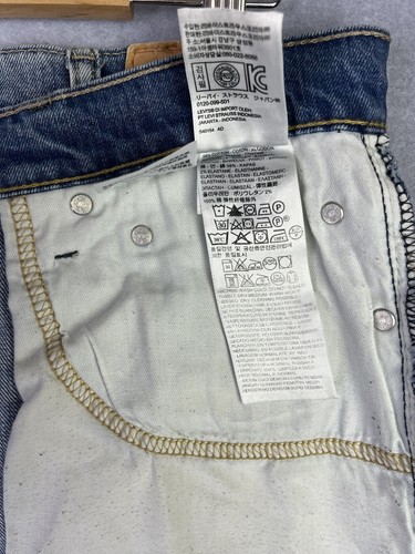 Levis Denim Jeans 513 Mens Blue Slim Fit Straight Leg Size W38 L34 S40196 - Picture 11 of 12