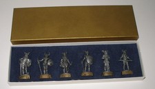 Display / Fremdfiguren Satz Metallfiguren Wikinger auf Sockel