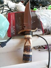 CHIPAWAY CUTLERY Coyote Bowie - 12" Fixed Blade Hunting Knife w/ Sheath VHTF!