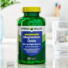 Magnesium Bone & Muscle Health Dietary Supplement Tablets, 400 mg, 250 Count