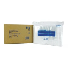 Reloc Zippit R68 Reclosable Bag, Zip Seal, 8 In L, 6 In W, 2 Mil Thick,