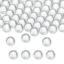 500-Pack Solid Round Glass Beads, 6mm Glass Boiling Stones Beads Balls