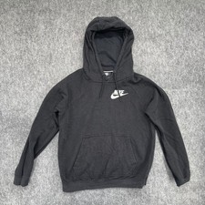 Nike Hoodie Womens Small Essential Sweater Black Pullover Futura Logo