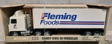 Vtg 1980s NYLINT GMC Cadet Semi Truck Fleming Foods Private Label Made in USA