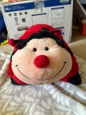Pillow Pets Miss Ladybug 2009 Red Black Foldable Plush 17 Pillowpets