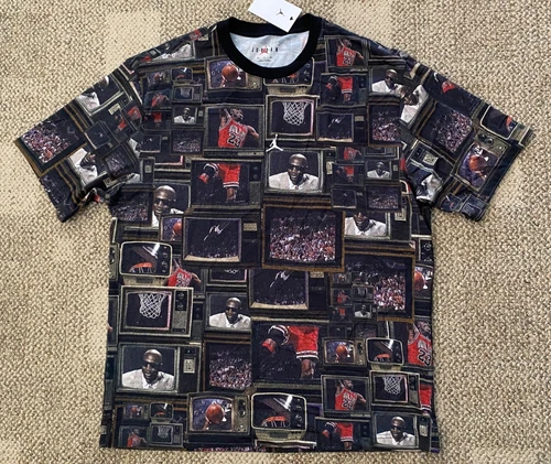 Air Jordan Nike Brooklyn Tee SS Athletic Top Shirt T-Shirt HQ8946-010 Men's L