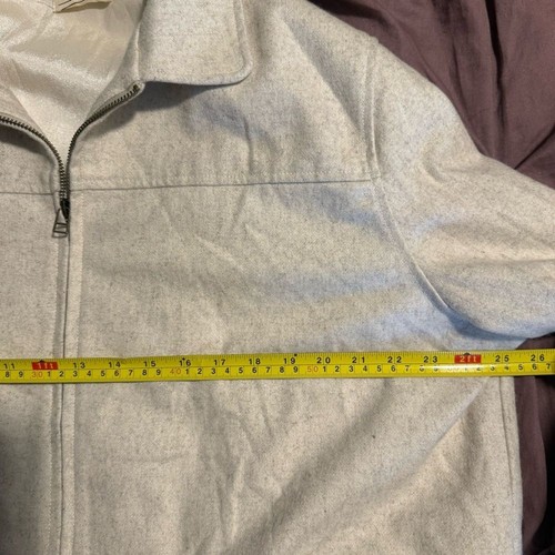 Giacca cappotto ritagliato misto lana Wyllis panna beige erica donna nuovo senza etichette taglia 2XL - Foto 11 di 12