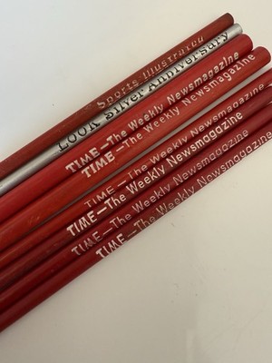 Vintage Mini Magazine Pencils Time, Look, Sports Illustrated
