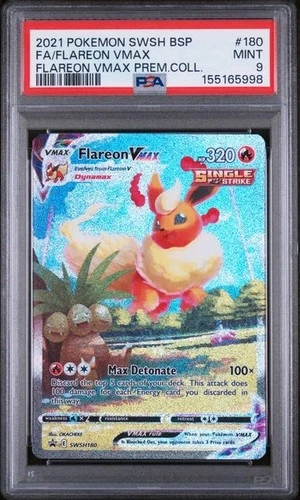 PSA 9 Flareon Vmax SWSH180 Pokemon Black Star Promo 180 Premium Collection