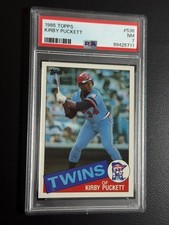 1985 Topps Baseball #536 PSA 10 Gem Mint Rookie Card (RC) Kirby Puckett (RC). rookie card picture