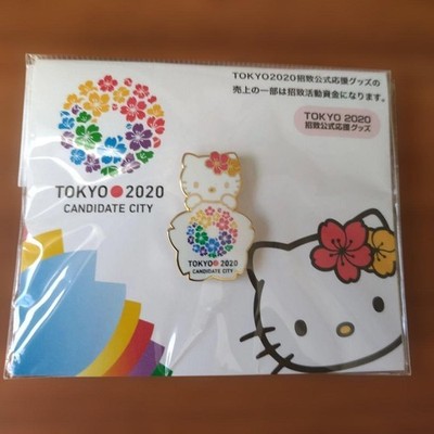 2020 Tokyo Olympics bid x Hello Kitty pin badge #cf7bd2