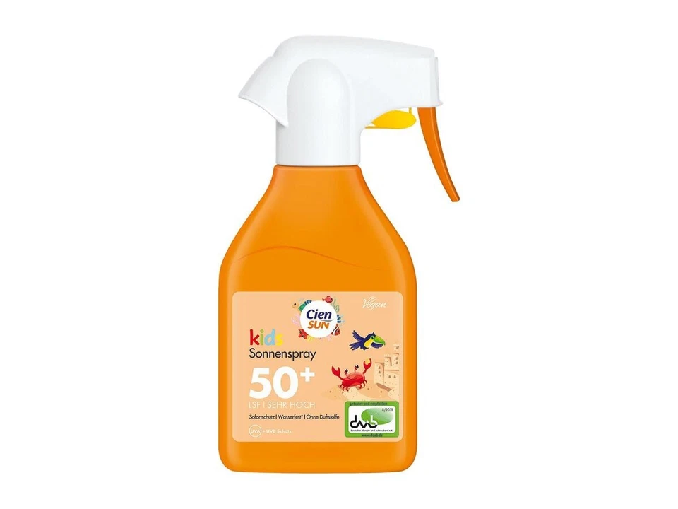 Cien Sun Kids Sonnenspray LSF 50+ 250 ml, UVA + UVB Sofortschutz, Wasserfest