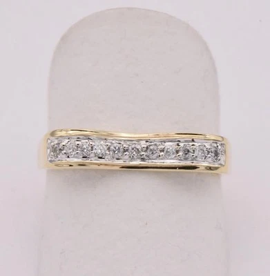 Ring mit Brillanten Diamanten 0,22 ct. in 8 Kt. 333 Gold Grösse 56 top! - Bild 1 von 4