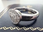 Vintage Chopard Happy Diamonds 18k White Gold Ring with Box / Size 6.25 — photo 7