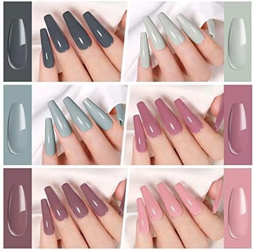 UV Nagellack Gelnägel Nude Grau Farbgel Maniküre Braut Hochzeit Valentinstag 6 - Bild 3 von 4
