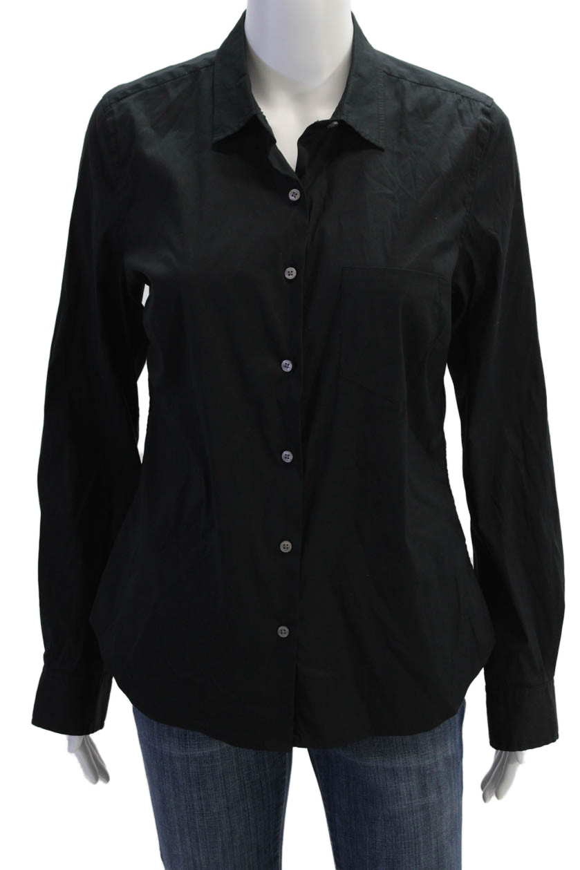 Untuckit Women Basic Black Collared Button-Up Shi… - image 1