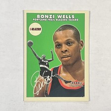 2000-01 Fleer Tradition #59 Bonzi Wells Portland Trail Blazers Card