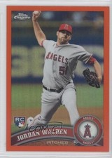 2011 Topps Chrome Retail Orange Refractor Jordan Walden #183 e5r