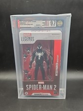New MARVEL LEGENDS GAMEVERSE SPIDER-MAN 2 PETER PARKER BLACK SUIT AFA U9.7