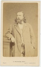 CDV circa 1865-70. Théophile Gautier, French writer, poet and novelist.