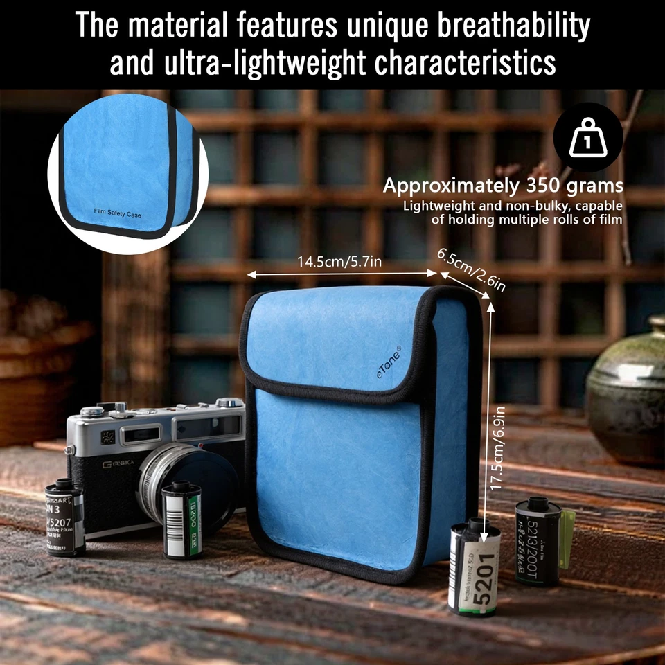 Protetor de filme anti-raios-X eTone impermeável saco de proteção de folha de chumbo para 135 120 4x5 - Imagem 2 de 4