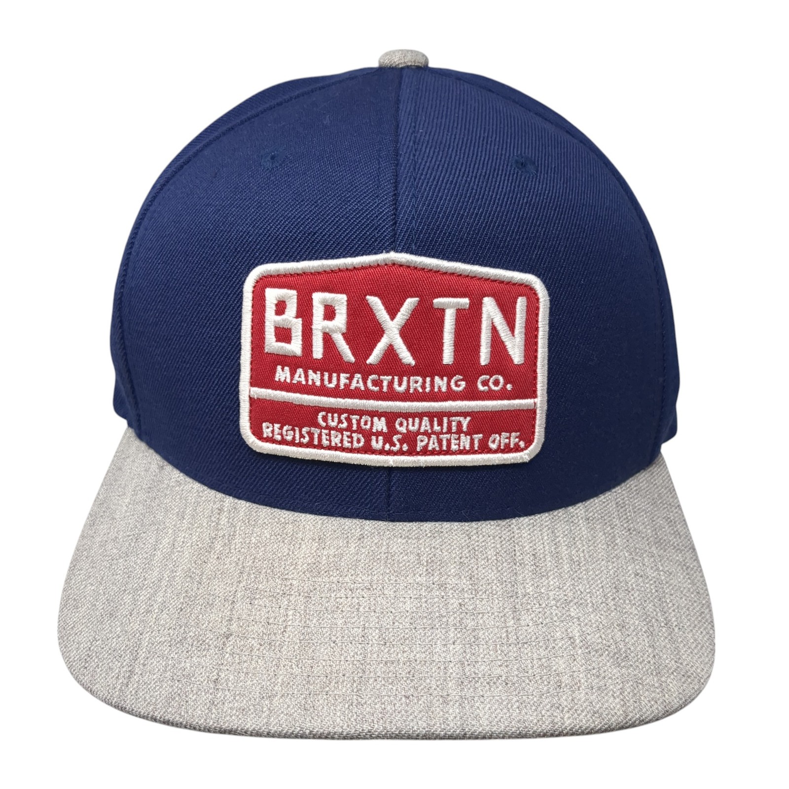 Brxtn Manufacturing Co. Patch Snapback Hat Blue O… - image 1