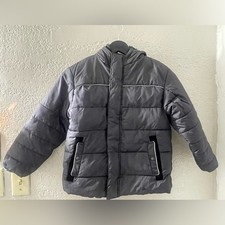 Swiss Tech Boy's Charcoal Puffer Jacket Size 6-7