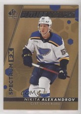 2022-23 SP Authentic Spectrum FX Gold Bounty Award 43/50 Nikita Alexandrov 0c3