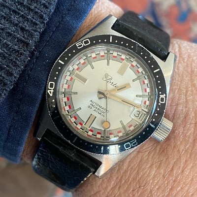 Portex Automatic Watch Diver Sub 20 Atm Vintage 33mm Uhr