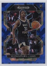 2022-23 Panini Prizm Draft Picks Blue Ice Prizm 37/99 Alondes Williams #97 f9s