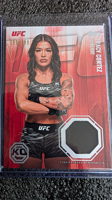 Topps UFC Knockout Tracy Cortez Fighter-Worn Patch 199/199 Bookend!