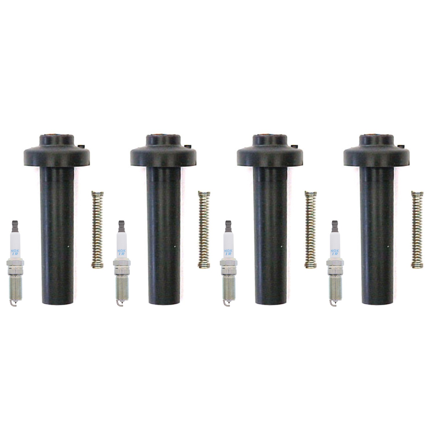NGK 4 Laser Iridium Spark Plugs  Denso Coil Boots Kit for HHR Grand Arm 2.2L L4