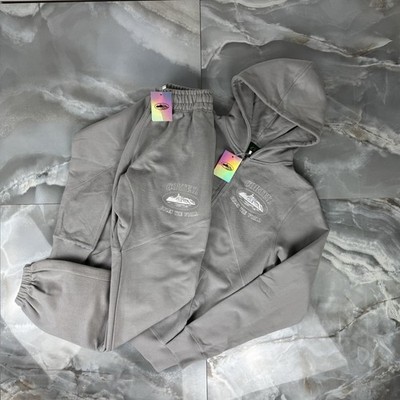 BRAND NEW Corteiz Superior V2 Zip-Up Tracksuit Stone Grey