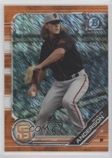 2019 Bowman Chrome Prospects Orange Shimmer Refractor 23/25 Shaun Anderson 0b0