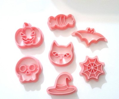 Polymer Clay Cutters Set  7 pcs Halloween Cat Skull Polymer Clay Bat Candy Web