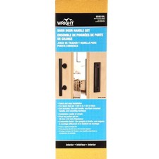 Wright Products INTERIOR BARN DOOR PULL HANDLE SET Matte Black ~ New in Box