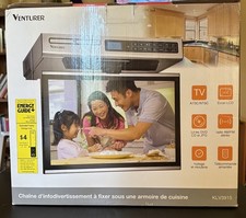Venturer KLV3915 15.4 Undercabinet TV DVD Player AM FM Open Box Kitchen RV READ